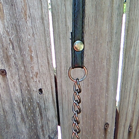 Black metal studded bag (33 inches long) - Picture 3 of 7